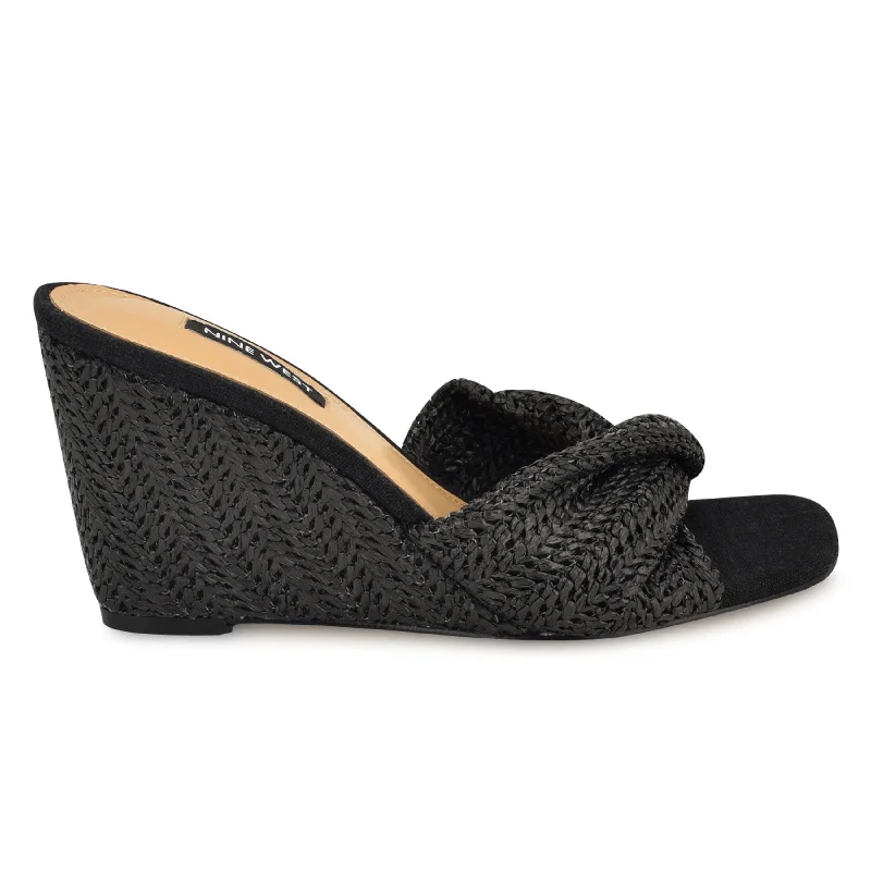 Exotic and bold women's shoe designsNikhil Twist Wedge Sandals
