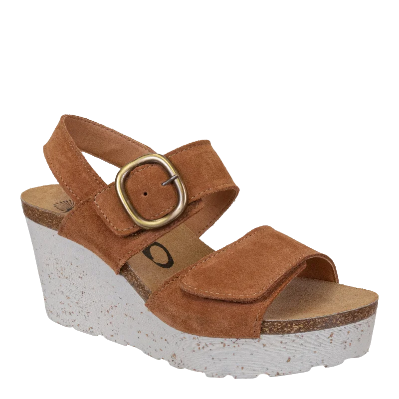 Effortlessly stylish women's shoe choicesOTBT - PEASANT in CAMEL Wedge Sandals