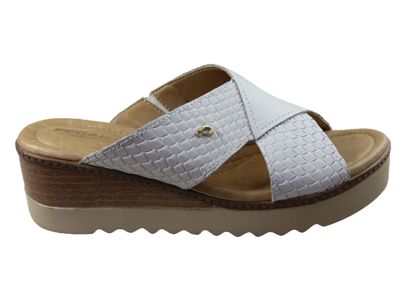 Chic and trendy women's shoes for the officePegada Sarani Womens Comfort Leather Slides Sandals Made In Brazil Chic and trendy women's shoes for the officePegada Sarani Womens Comfort Leather Slides Sandals Made In Brazil