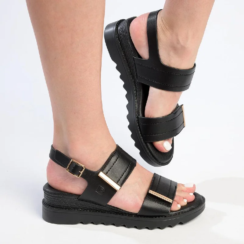 Stylish and supportive women's shoes for high archesPierre Cardin Pertel Platform Sandal - Black Stylish and supportive women's shoes for high archesPierre Cardin Pertel Platform Sandal - Black