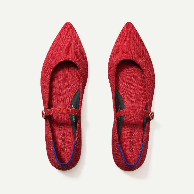 Stylish and affordable women's shoesThe Point Mary Jane II - Red Crisp