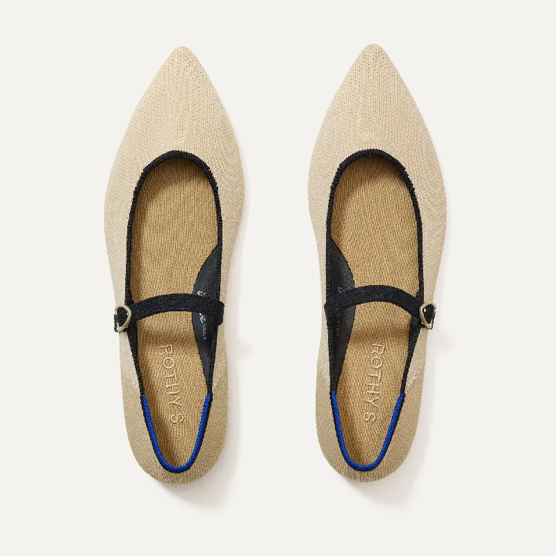 Stylish and supportive women's shoes for plantar fasciitisThe Point Mary Jane II - Sandstone Stylish and supportive women's shoes for plantar fasciitisThe Point Mary Jane II - Sandstone