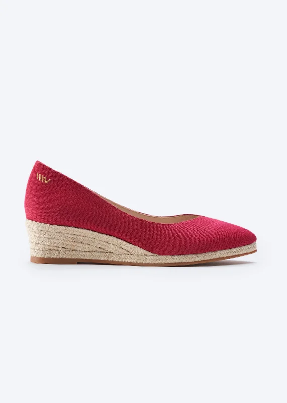 Stylish and affordable women's shoesRiba Limited Edition Canvas Espadrille Wedges