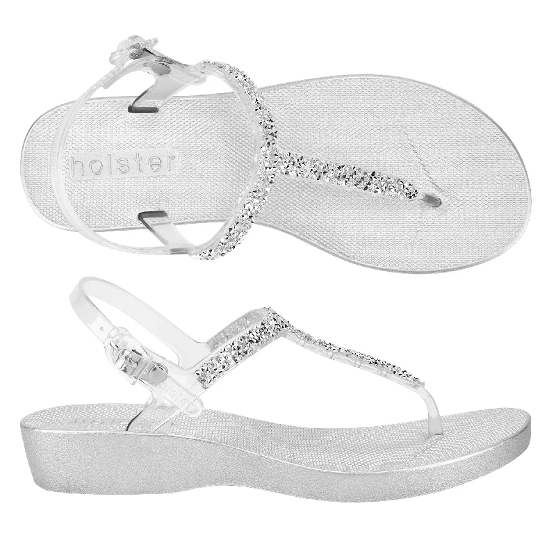 Flattering and stylish women's shoes for petite feetRiviera Wedge - Clear