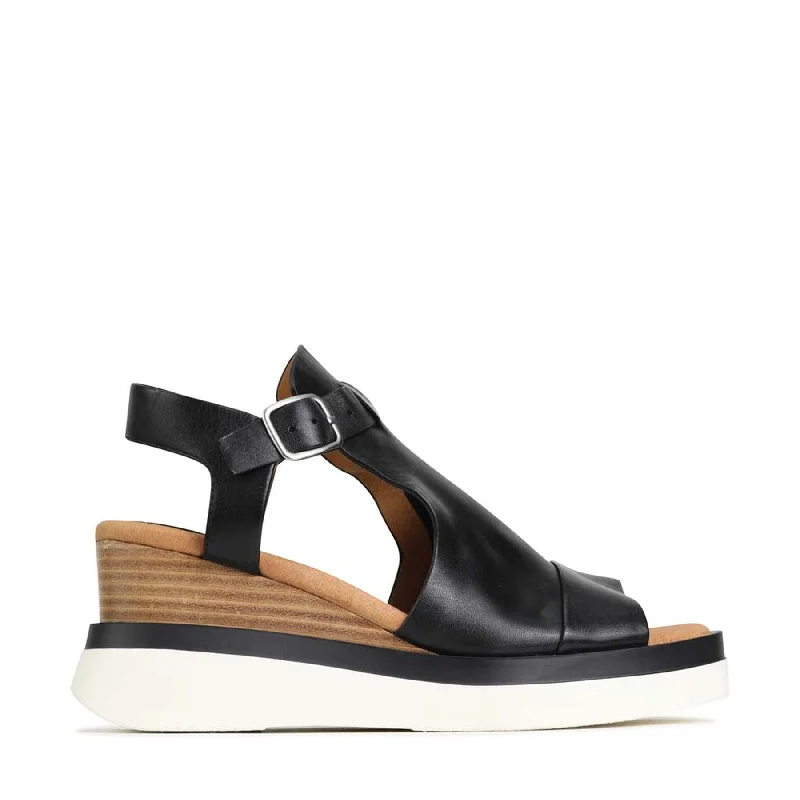 Stylish and supportive women's shoes for high archesSASILIA WEDGE HEEL SANDALS LEATHER Stylish and supportive women's shoes for high archesSASILIA WEDGE HEEL SANDALS LEATHER