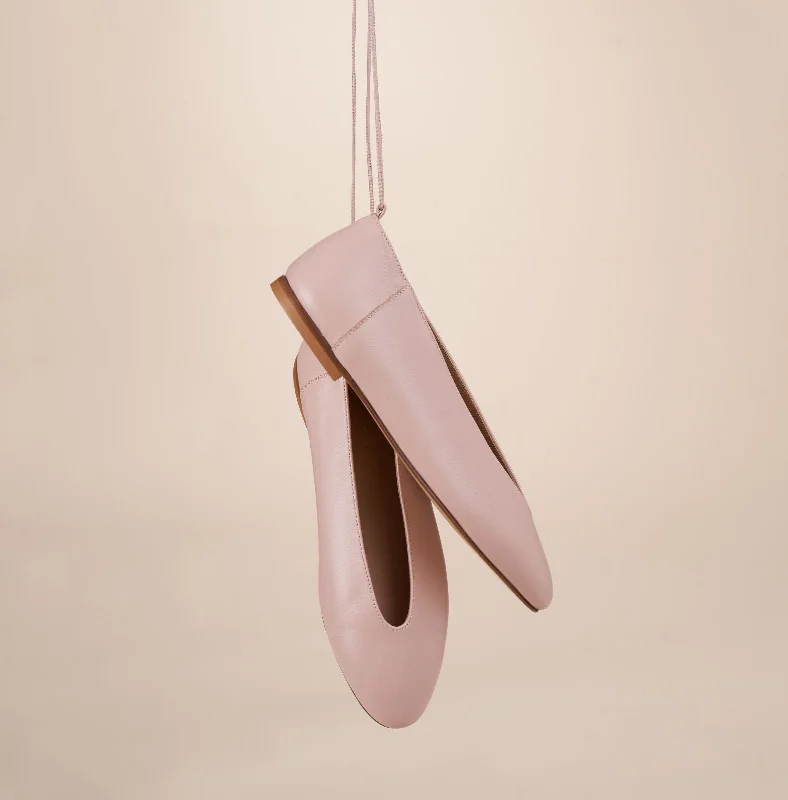Feminine and dainty women's shoe designsScala - Blush (Removable Ties)
