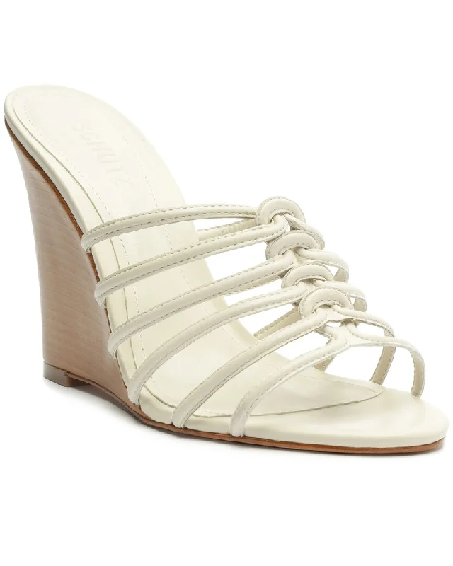 Elegant and sophisticated women's shoe stylesSCHUTZ Octavia Wedge Leather Sandal