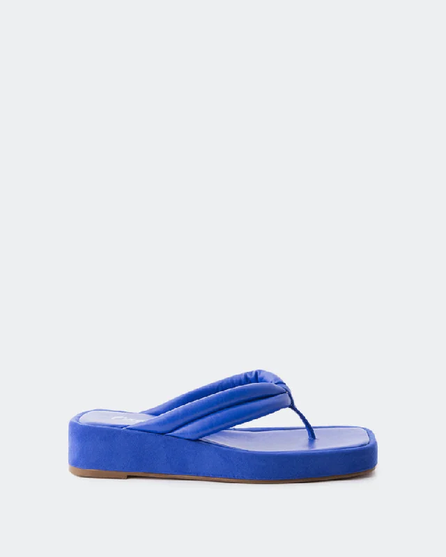 Comfy and cozy women's shoes for loungingSenda Royal Blue Leather