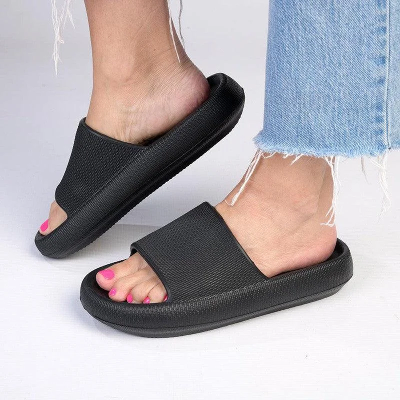 Classy and elegant women's shoes for formal eventsSoft Style by Hush Puppies Devi Push In Sandal - Black Classy and elegant women's shoes for formal eventsSoft Style by Hush Puppies Devi Push In Sandal - Black