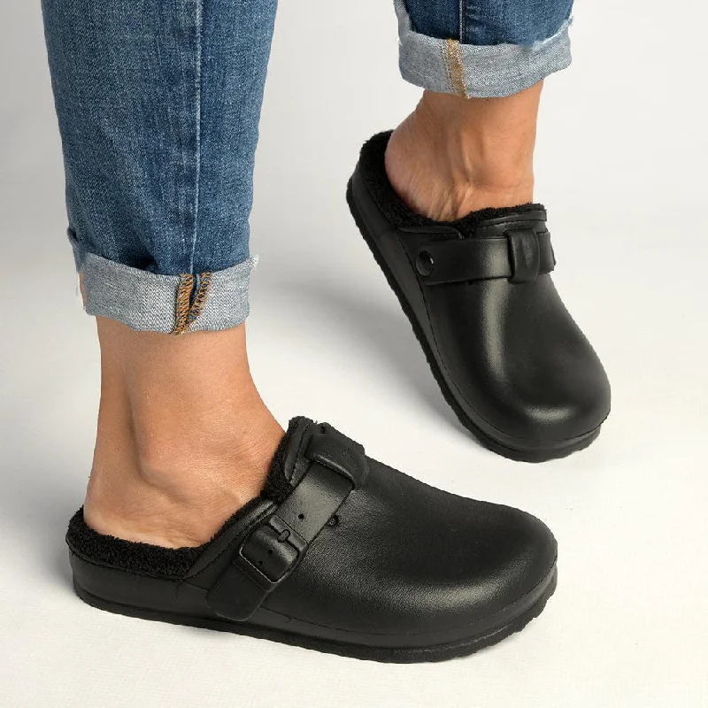Feminine and dainty women's shoe designsSoft Style by Hush Puppy Desi Fur Slip On - Black Feminine and dainty women's shoe designsSoft Style by Hush Puppy Desi Fur Slip On - Black