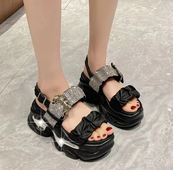 Versatile and chic women's shoes for everyday eleganceSRJ11 chunky sandal