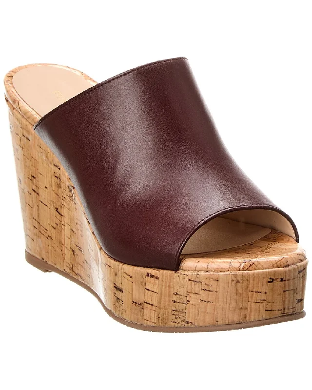 Comfy and stylish women's shoes for walkingStuart Weitzman Margarite Leather Wedge Sandal Comfy and stylish women's shoes for walkingStuart Weitzman Margarite Leather Wedge Sandal