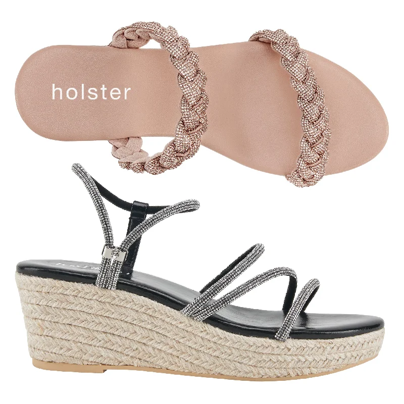 Stylish and affordable women's shoesTiara Espadrille & Viva Espadrille Bundle - Tan/Black Stylish and affordable women's shoesTiara Espadrille & Viva Espadrille Bundle - Tan/Black