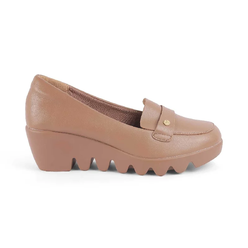 Chic and trendy women's shoe fashionsTresmode Towes Taupe Women's Dress Wegde Loafers