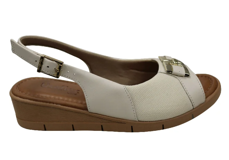 Comfy and casual women's shoes for the weekendUsaflex Ilona Womens Comfortable Wedge Sandals Made In Brazil