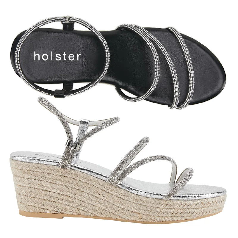 Warm and cozy women's shoes for winterViva Espadrille Bundle - Black/Silver