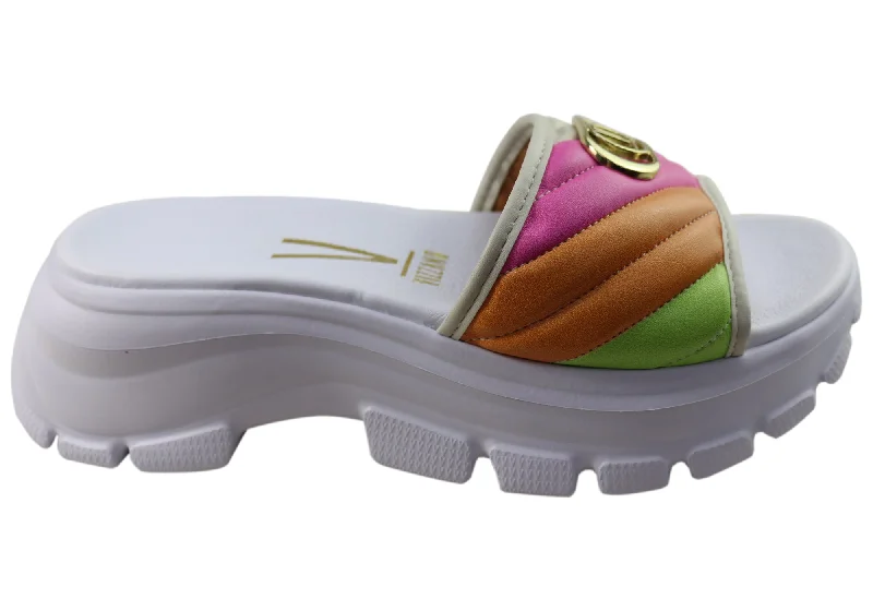 Versatile and stylish women's shoes for everyday chicVizzano Queen Womens Comfortable Platform Fashion Slides Sandals Versatile and stylish women's shoes for everyday chicVizzano Queen Womens Comfortable Platform Fashion Slides Sandals
