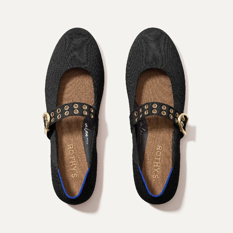 Classic and timeless women's footwear choicesThe Ballet Mary Jane - Black