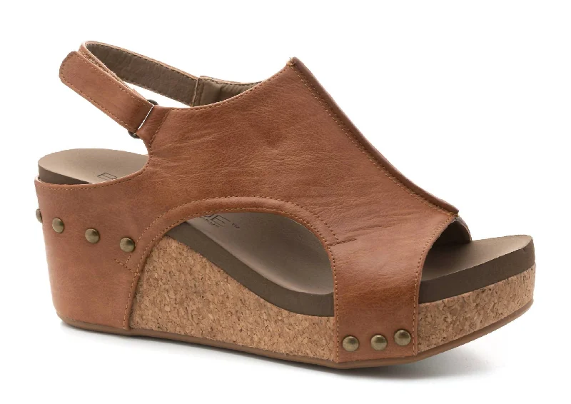 Elegant and sophisticated women's shoes for mature womenWomen's Carley Wedge Sandal In Cognac Smooth Elegant and sophisticated women's shoes for mature womenWomen's Carley Wedge Sandal In Cognac Smooth