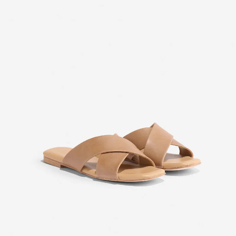 Elegant and sophisticated women's shoes for any formal eventCatalina Slide Sandal Almond