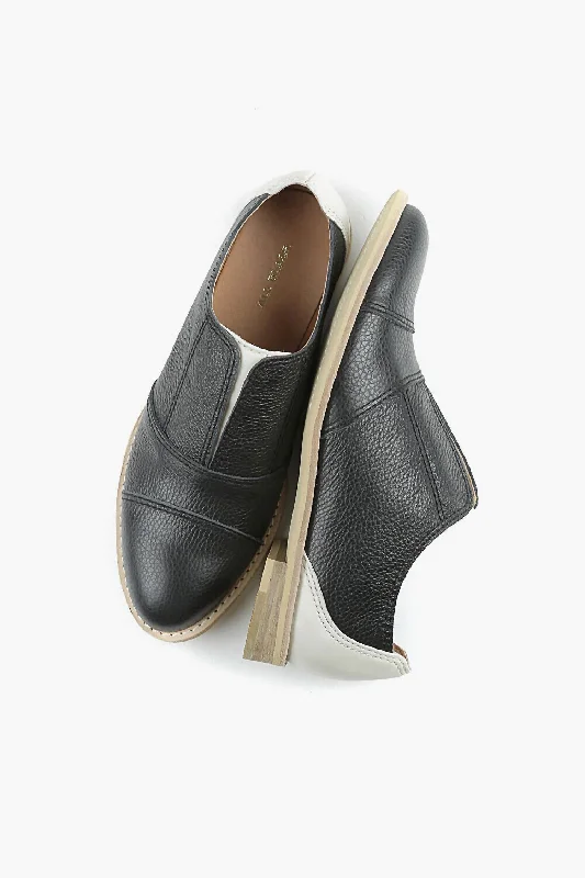 Comfy and stylish women's shoes for everyday comfortWomen's Colorful Cowman Oxford In Ivory/black Comfy and stylish women's shoes for everyday comfortWomen's Colorful Cowman Oxford In Ivory/black