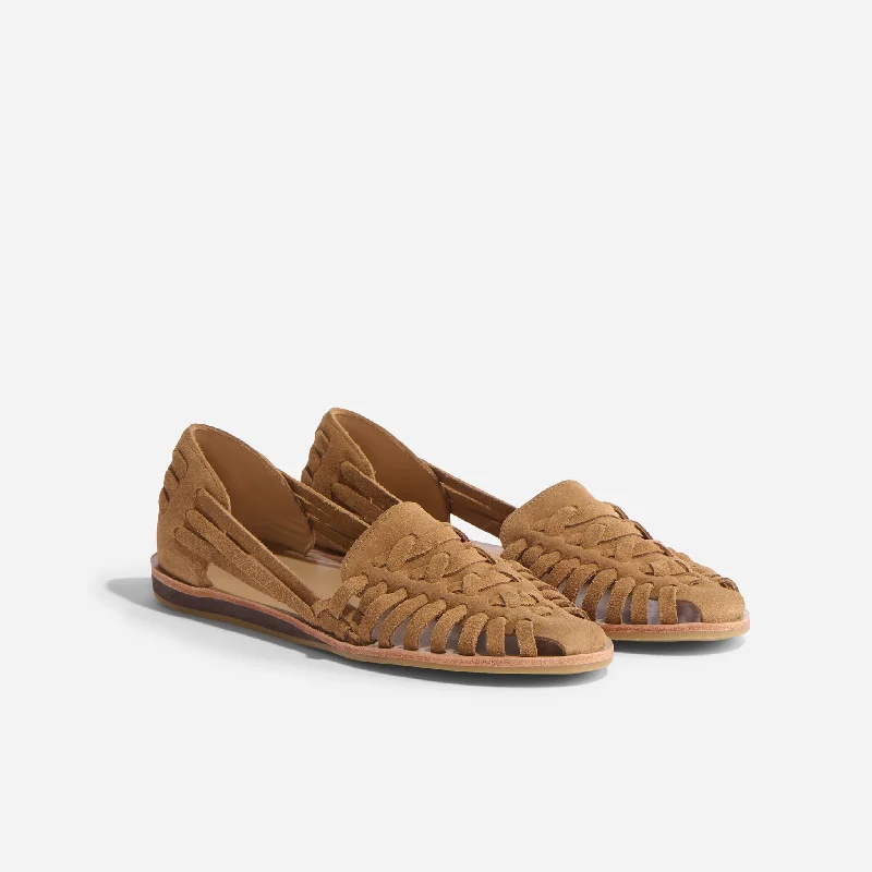 Feminine and romantic women's shoe designsWomen's Huarache Sandal Caramel
