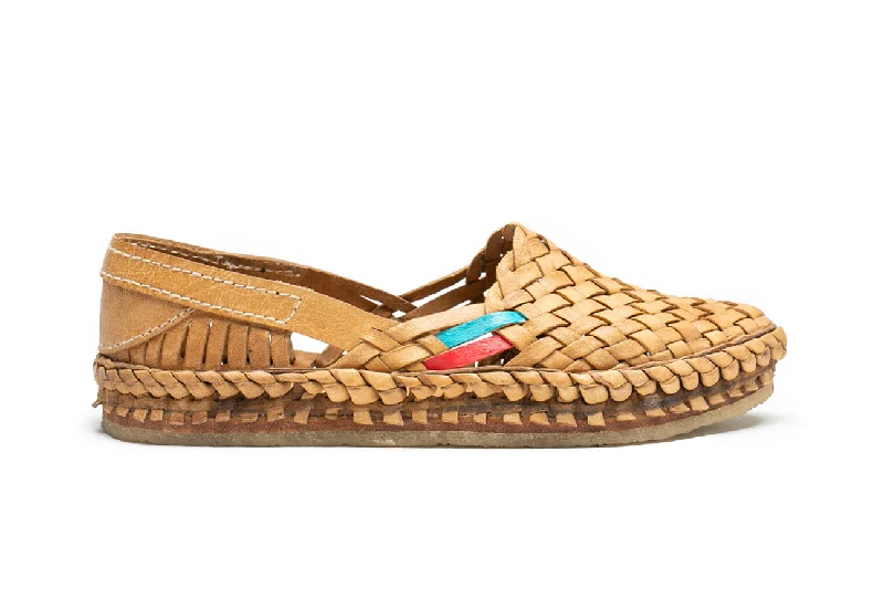 Stylish and affordable women's shoesWoven Flat in Honey + Stripes