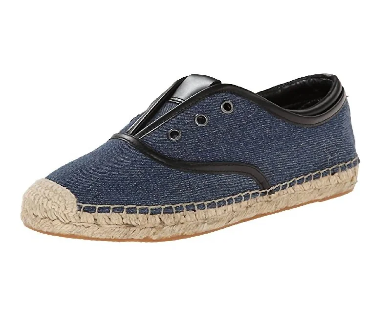 Fashion-forward and trendy women's shoe stylesWomen's Mako Denim Slip-On Oxford Espadrille Sneakers In Blue Fashion-forward and trendy women's shoe stylesWomen's Mako Denim Slip-On Oxford Espadrille Sneakers In Blue