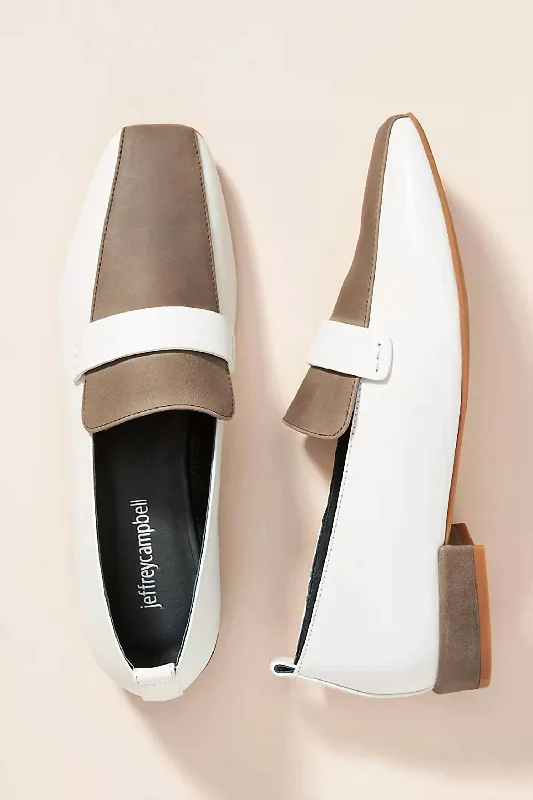 Elegant and sophisticated women's shoe stylesWomen's Moritz Loafers In White/ Grey