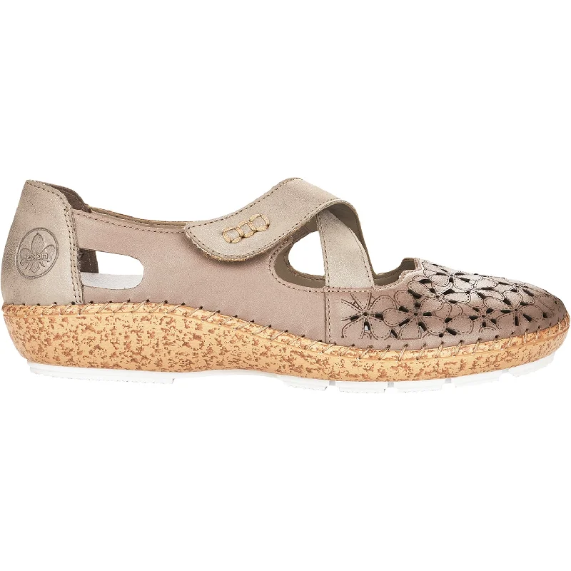 Versatile and adaptable women's shoes for every occasionWomen's Rieker 44856-64 Cindy 56 Seal/Altgold Leather