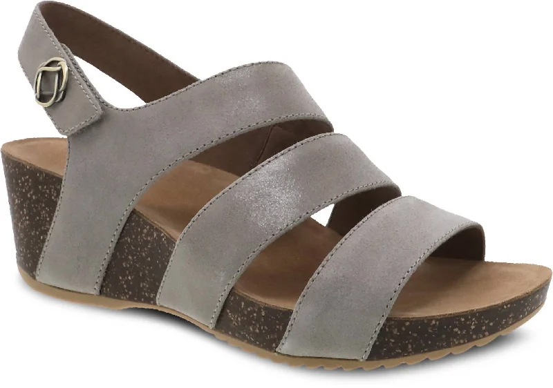 Comfortable and supportive women's shoes for all-day wearWomen's Stacey Wedge Sandal In Taupe Glazed Comfortable and supportive women's shoes for all-day wearWomen's Stacey Wedge Sandal In Taupe Glazed