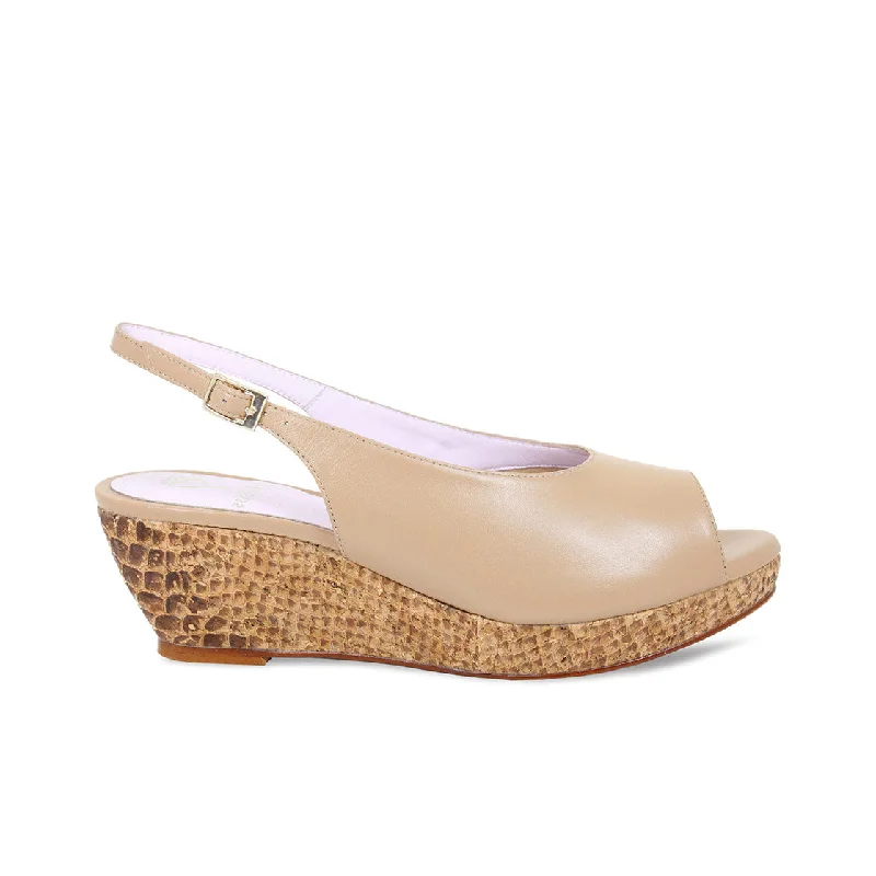 Elegant and classic women's shoes for prom nightZena: Nude Leather