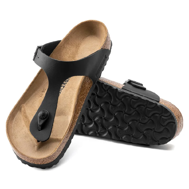 Elegant and sophisticated women's shoes for elegant eveningsBirkenstock - Gizeh Birko-Flor Black 0043691