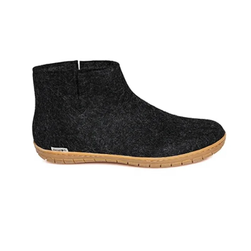 Comfortable and supportive women's shoes for all-day wearBoot with Honey Rubber - Charcoal