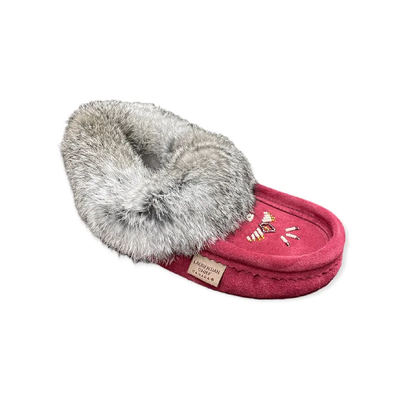 Chic and stylish women's shoes for fashion-conscious womenFur Moccasin - Burgundy Suede
