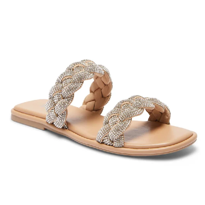 Bold and striking women's shoe fashionsEgo Slide in Clear Stone Sparkle