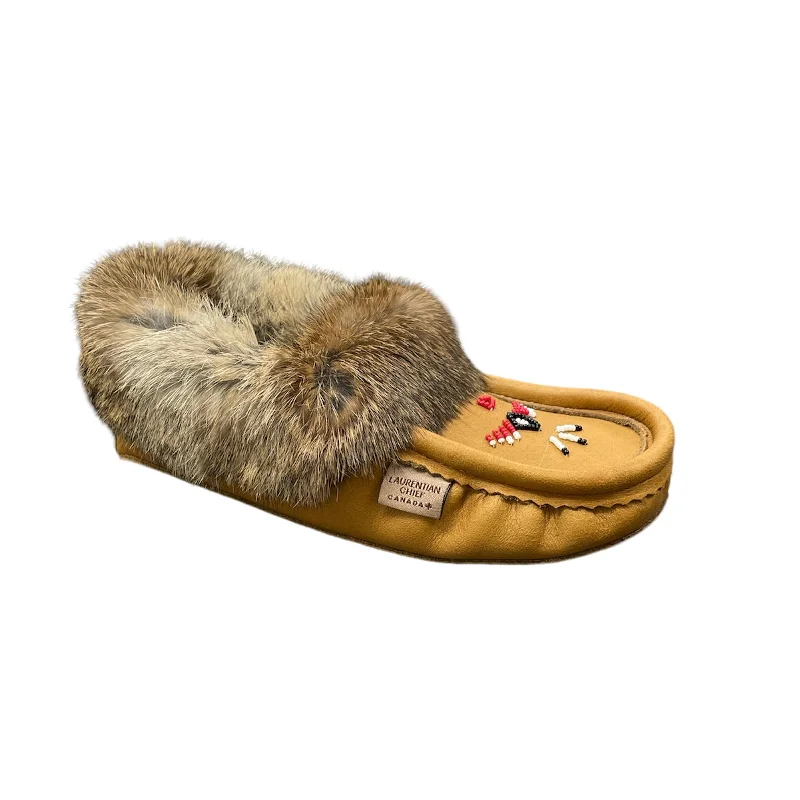 Comfy casual women's shoes for everyday wearFur Moccasin - Cork Moose Hide