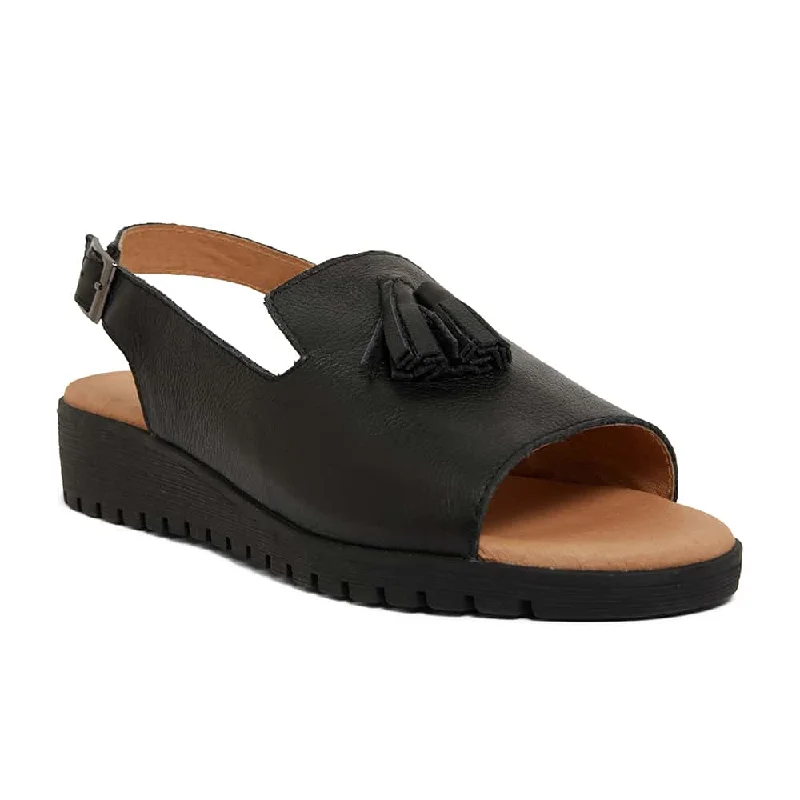 Elegantly crafted women's shoesGilmore Sandal in Black Leather