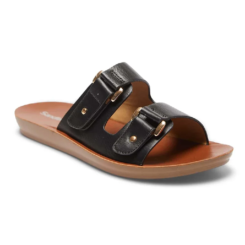 Sleek and modern women's footwear optionsGrove Slide in Black Smooth