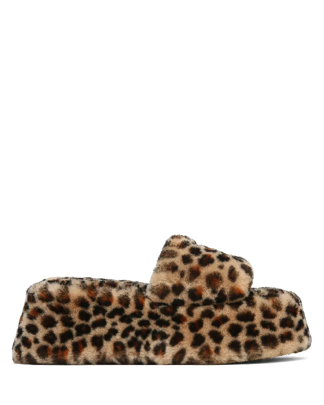 Chic and trendy women's shoes for the officeIvy Shearling Leopard Print