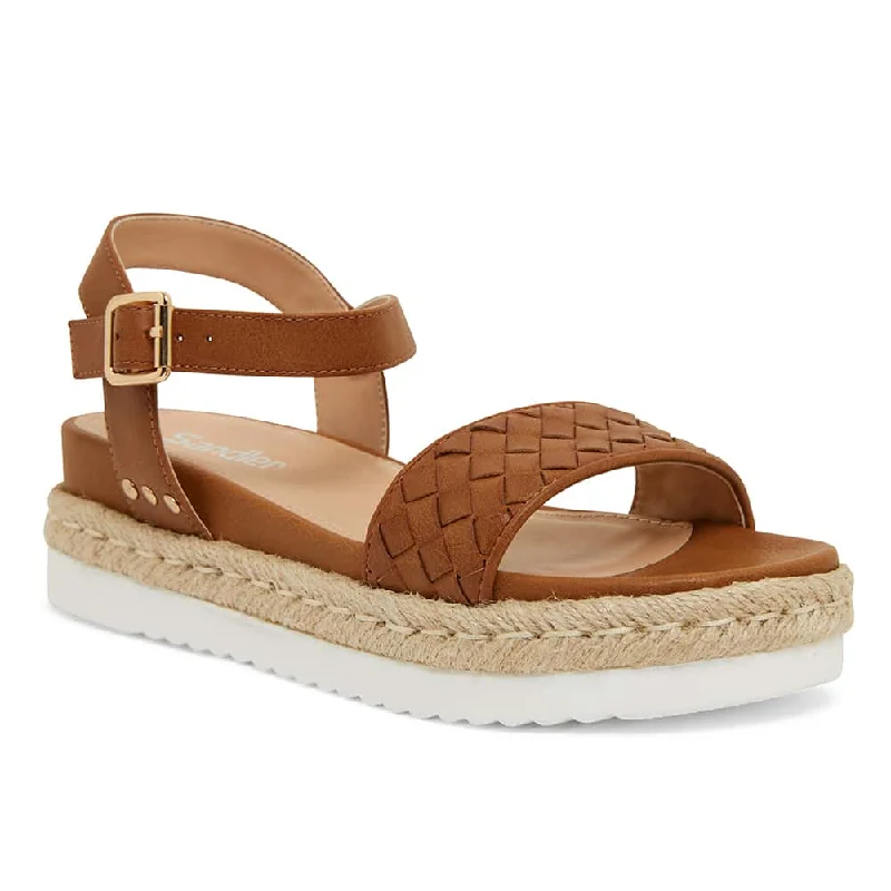 Stylish and supportive women's shoes for high archesWattle Espadrille in Tan Smooth