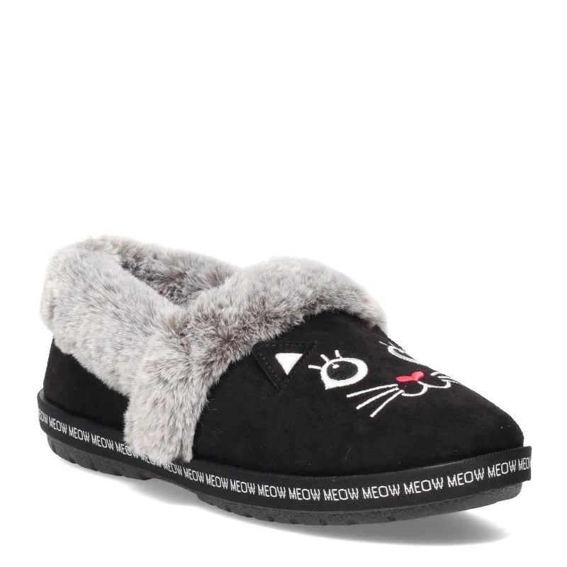 Feminine and dainty women's shoe designsWomen's Skechers, BOBS Too Cozy - Meow Pajamas Slipper