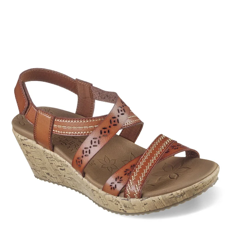 Stylish and supportive women's shoes for plantar fasciitisWomen's Skechers Cali, Beverlee - Delicate Glow Sandal - Wide Width